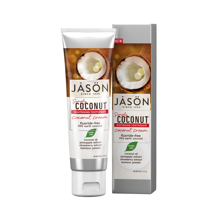 Jason Simply Coconut Whitening Toothpaste Coconut Cream 119g